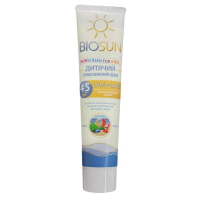 Солнцезащитный детский  крем Bioton Cosmetics SPF 45, 120 мл