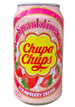Напиток Chupa Chups Strawberry&Cream, газированный, 345 мл