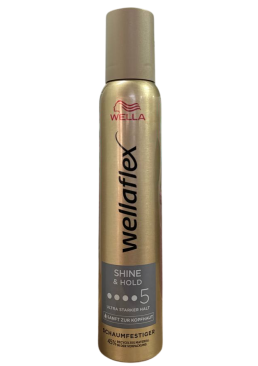 Мус для волосся Wellaflex Shine & Hold №5 Блиск і фіксація, 200 мл