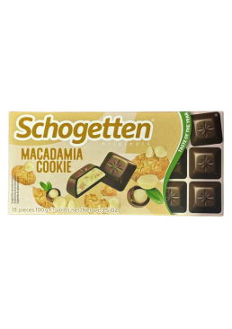 Шоколад молочний Schogetten Macadamia Cookie, 100 г