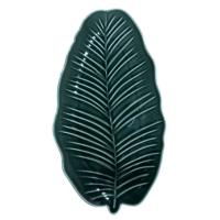 Блюдо Limited Edition Leaf Green, 30x16.8 см