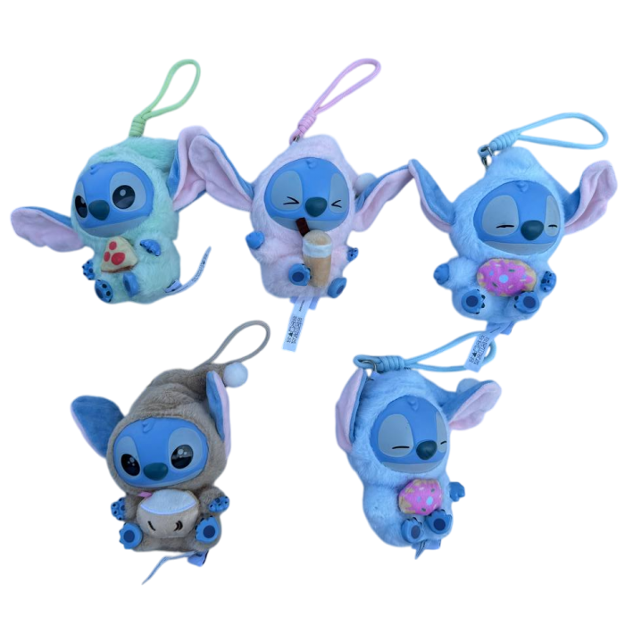 Мягкая игрушка Stitch плюшевый брелок на сумку, 15 см (без коробки) - 