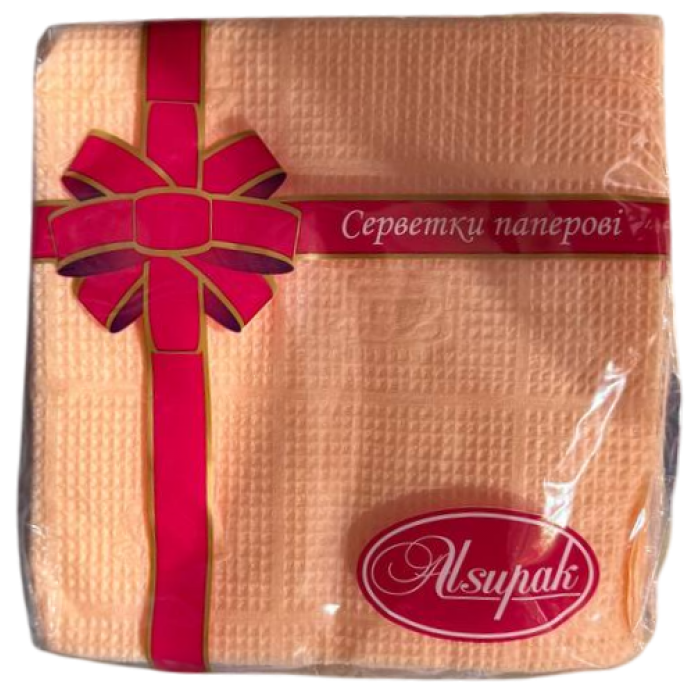 Серветки Alsupak персик, 40 шт - 