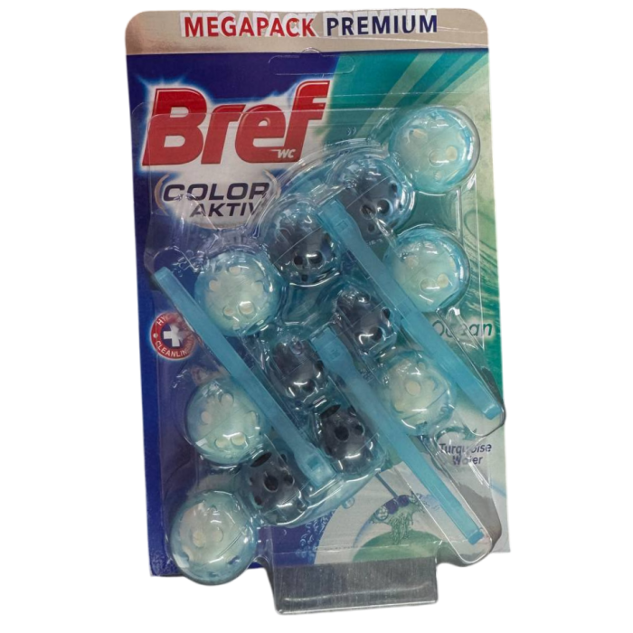 Туалетные блоки Bref Color Aktiv+ "Океан Триопак", 3 шт - 