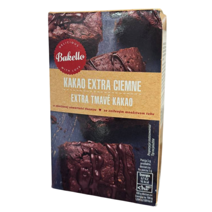 Натуральне какао Bacello Extra Ciemne, 200 г - 