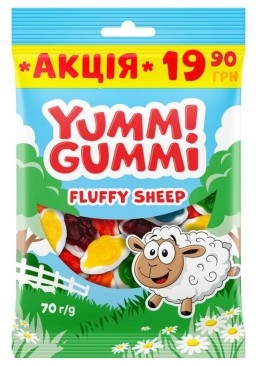 Конфеты желейные Roshen Yummi Gummi Fluffy Sheep, 70 г
