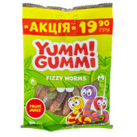 Конфеты желейные Roshen Yummi Gummi Fizzy Worms, 70 г