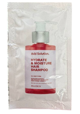 Кислотный шампунь для глубокого увлажнения кожи головы и волос Hollyskin Acid Solution Hydrate & Moisture Hair Shampoo, 10 мл
