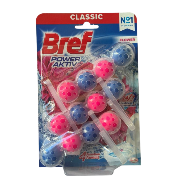 Туалетные блоки Bref Сила актив "Flower", 3х50 г - 