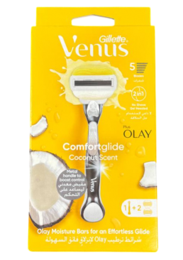Бритва Gillette Venus Comfortglide Coconut, 1 станок + 2 сменные кассеты