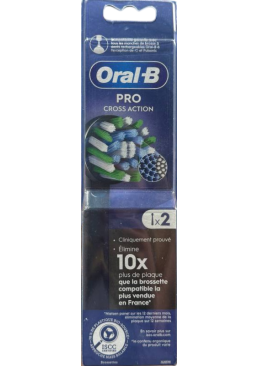 Насадки для електричної зубної щітки Oral-B Pro Cross Action, 2 шт