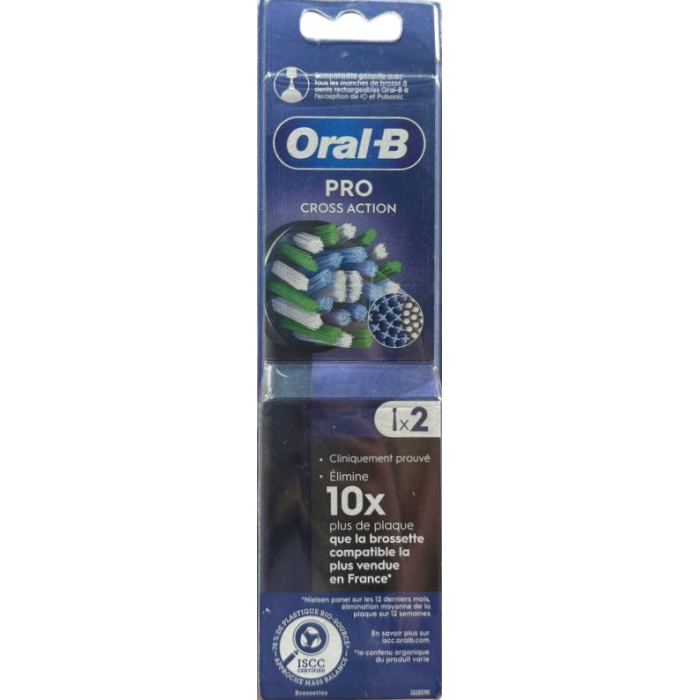 Насадки для электрической зубной щетки Oral-B Pro Cross Action, 2 шт - 