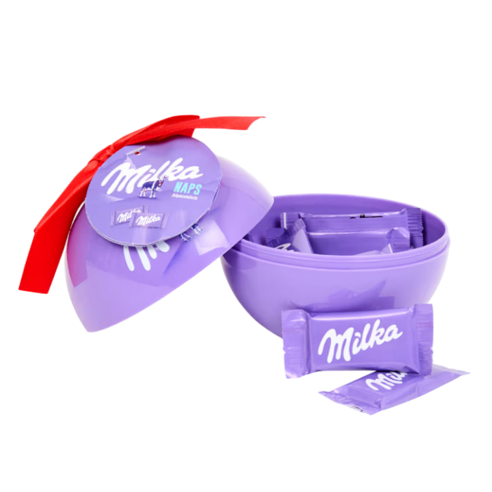 Елочная игрушка шарик с шоколадом Milka, 80 г - 