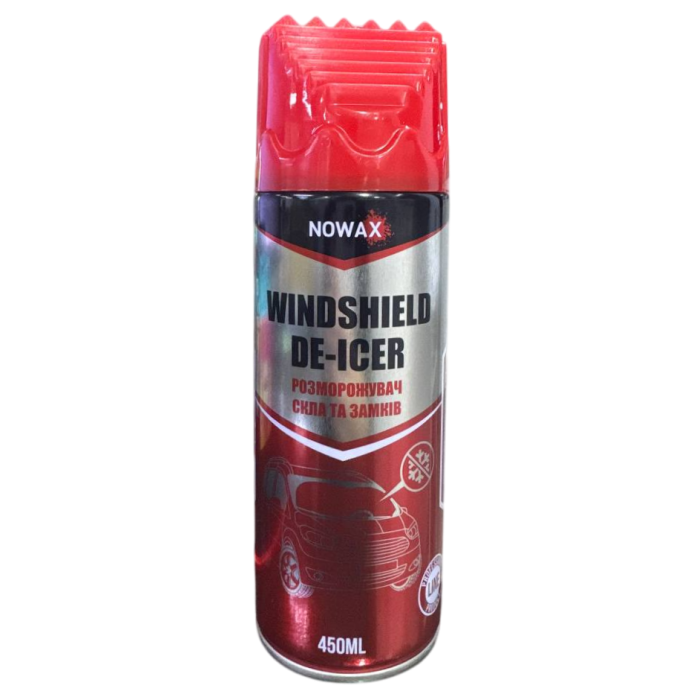 Розморожувач скла та замків NOWAX Windshield De-icer,  450 мл - 