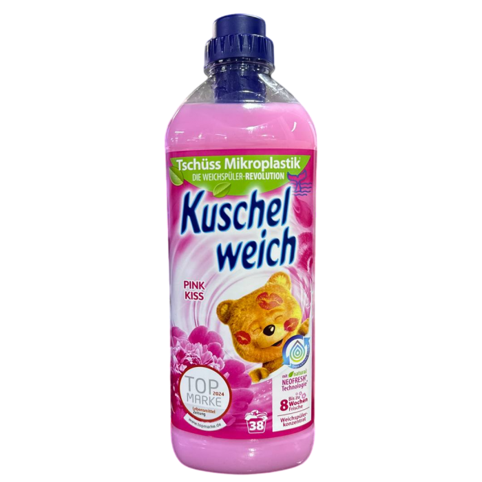 Кондиціонер для білизни Kuschel weich Рожевий поцілунок, 1 л (38 прань) - 