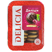 Печенье сдобное взбивное Delicia «Делиция» со вкусом вишни, 300 г