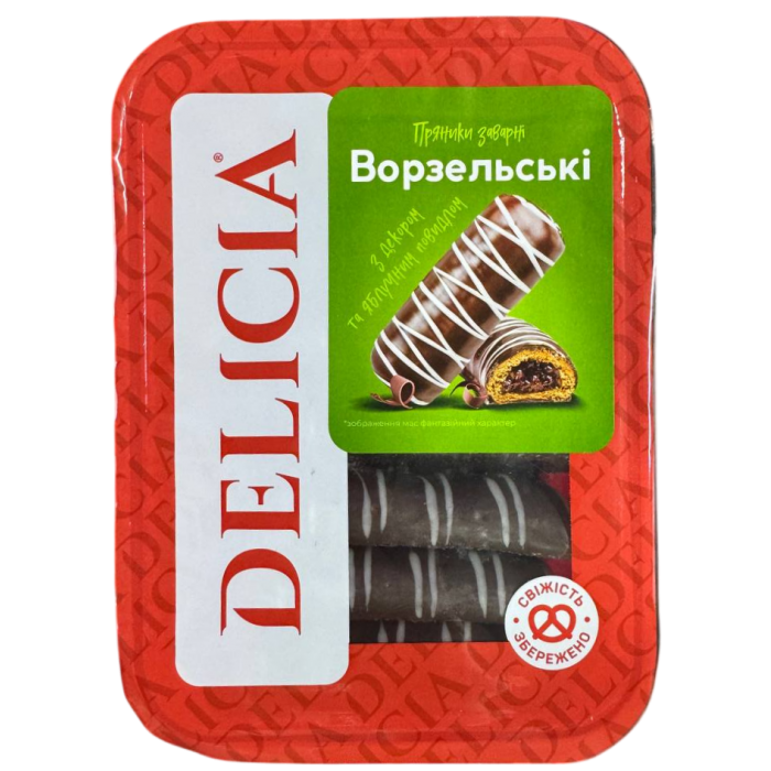 Печенье заварное Delicia «Ворзельское» с декором и яблочным повидлом, 400 г - 
