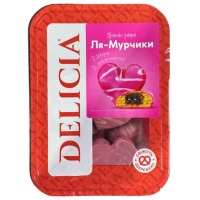 Печенье заварное Delicia «Ля-Мурчики» с декором со вкусом клубники, 300 г