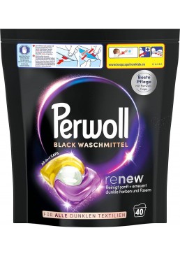 Капсули для прання Perwoll Renew Black для темних та чорних речей, 40 шт
