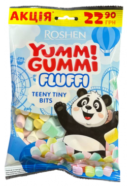 Конфеты маршмеллоу Roshen Yummi Gummi Fluffi Teeny Tiny Bits, 65 г