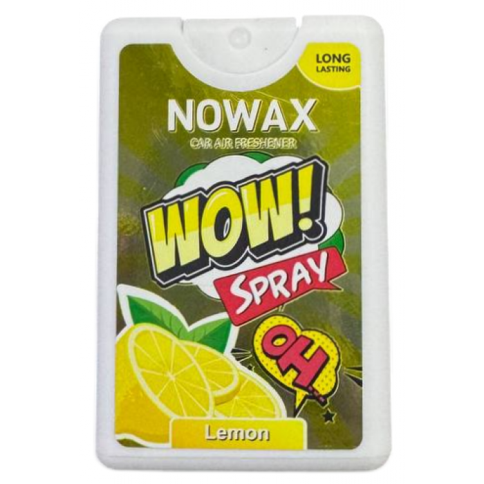 Ароматизатор повітря Nowax WOW Spray Lemon з розпилювачем, 18 мл - 