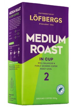 Кава Lofbergs Medium Roast in Cup мелена, 500 г