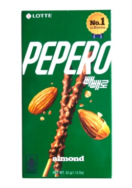 Соломка Lotte Almond Pepero с шоколадом и миндалем, 32 г