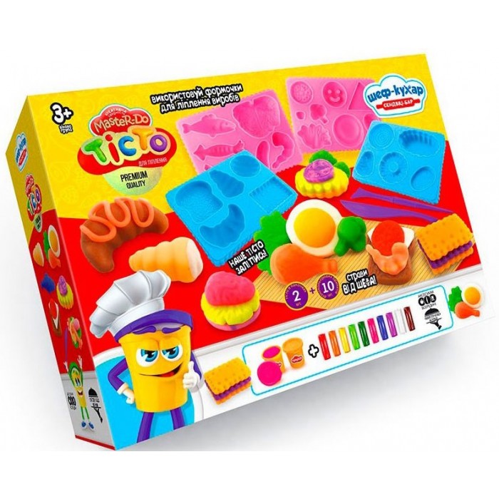 Креативное творчество Danko Toys Тесто для лепки Master Do Шеф-повар. Сэндвич-бар, 1 шт - 