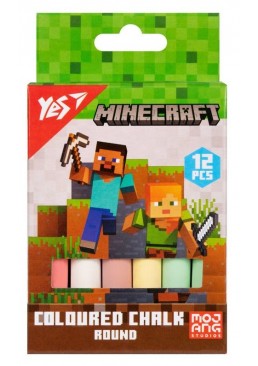 Крейда кольорова «Minecraft», 12 шт