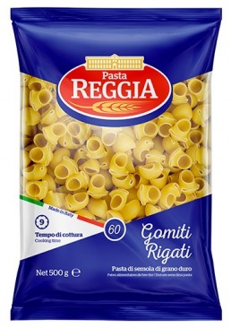 Макароны Pasta Reggia 60 Gomiti Rigati Ракушки, 500 г