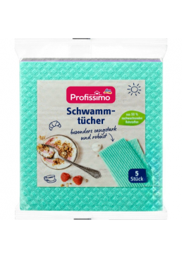 Салфетки влаговпитывающие dm Profissimo Schwammtücher, 5 шт