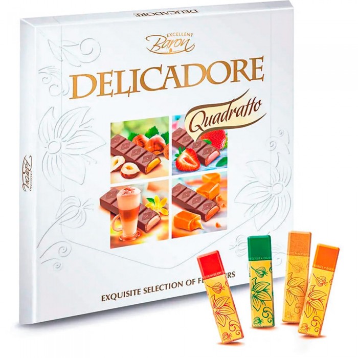 Шоколад ассорти Delicadore Quadratto, 200 г - 