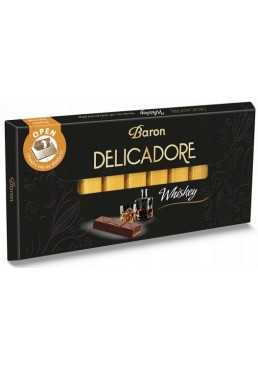 Черный шоколад Delicadore Whisky, 200 г