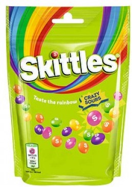 Драже Skittles Crazy Sours , 136 г