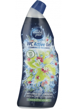 Гель для туалета Ambi Pur WC Active Gel Эвкалипт и Лайм, 750 мл
