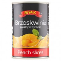 Персики консервированные в сиропе M&K, 420 г