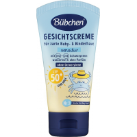 Сонцезахисний крем для обличчя Bubchen Sensitive з коефіцієнтом захисту SPF 50+, 50 мл