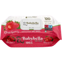 Вологі серветки Babybella Soft&thick Полуниця, 120 шт