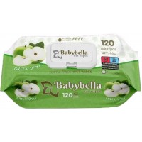 Вологі серветки Babybella Soft&thick Яблуко, 120 шт
