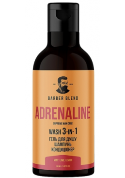 Средство для душа 3 в 1 Adrenaline Barber Blend, 150 мл