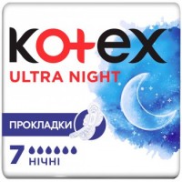 Гигиенические прокладки Кotex Ultra Night, 7 шт  (6 капель)