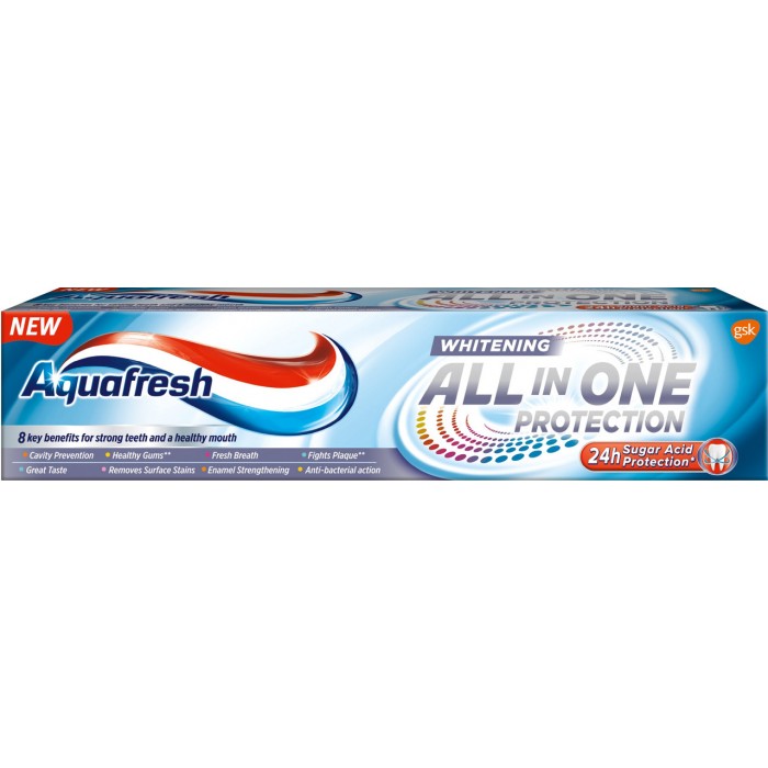 Зубная паста Aquafresh All-in-One Protection Whitening, 100 мл - 