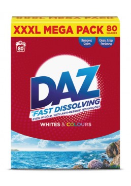 Стиральный порошок для всех типов тканей DAZ Whites&Colours, 4 кг (80 стирок)