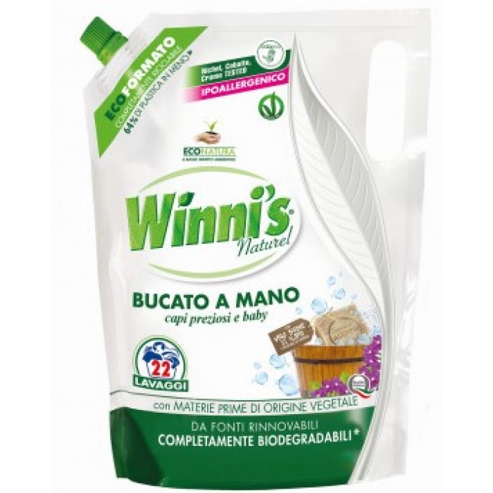 Гель для ручного прання Winni's Lavatrice Bucato a Mano Ecoformato, 814 мл - 