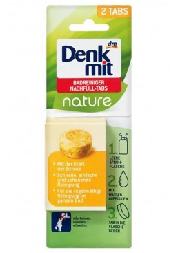 Екологічний засіб для миття ванної кімнати в таблетках Denkmit Nature, 2 шт