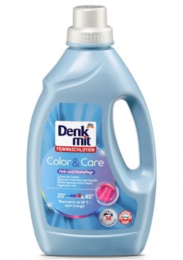 Гель для прання кольорових тканин Denktmit Color & Care, 1.5 л (30 прань)
