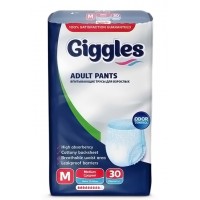 Підгузки-труси для дорослих Giggles, розмір M (70-120 см), 30 шт