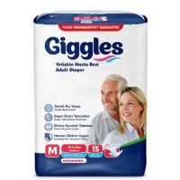Підгузки для дорослих Giggles, розмір M (70-120 см), 15 шт
