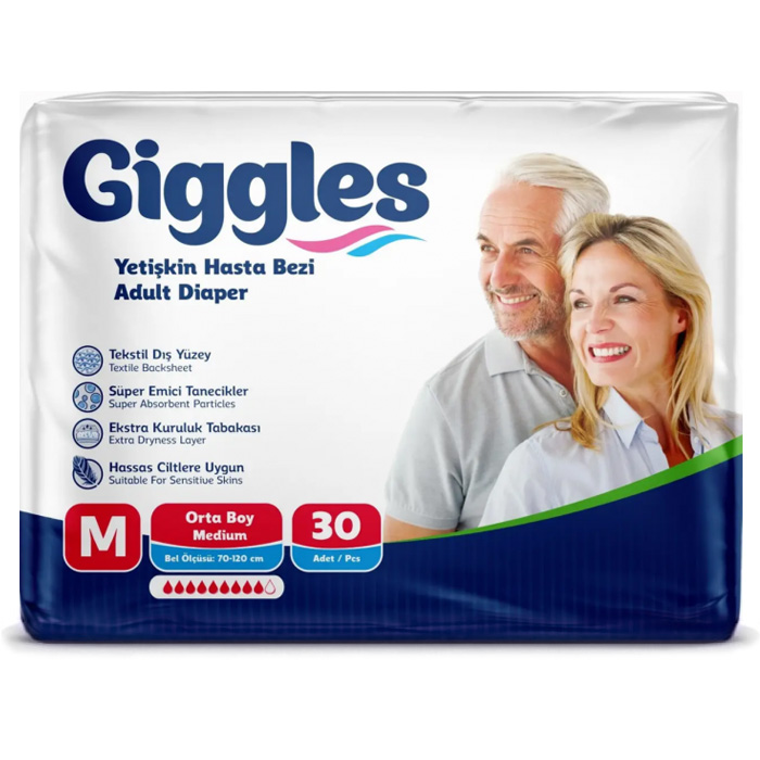 Підгузки для дорослих Giggles М 85-125 cm, 30 шт - 
