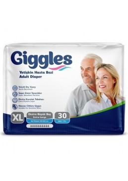 Підгузки для дорослих Giggles, розмір XL (120-160 см), 30 шт